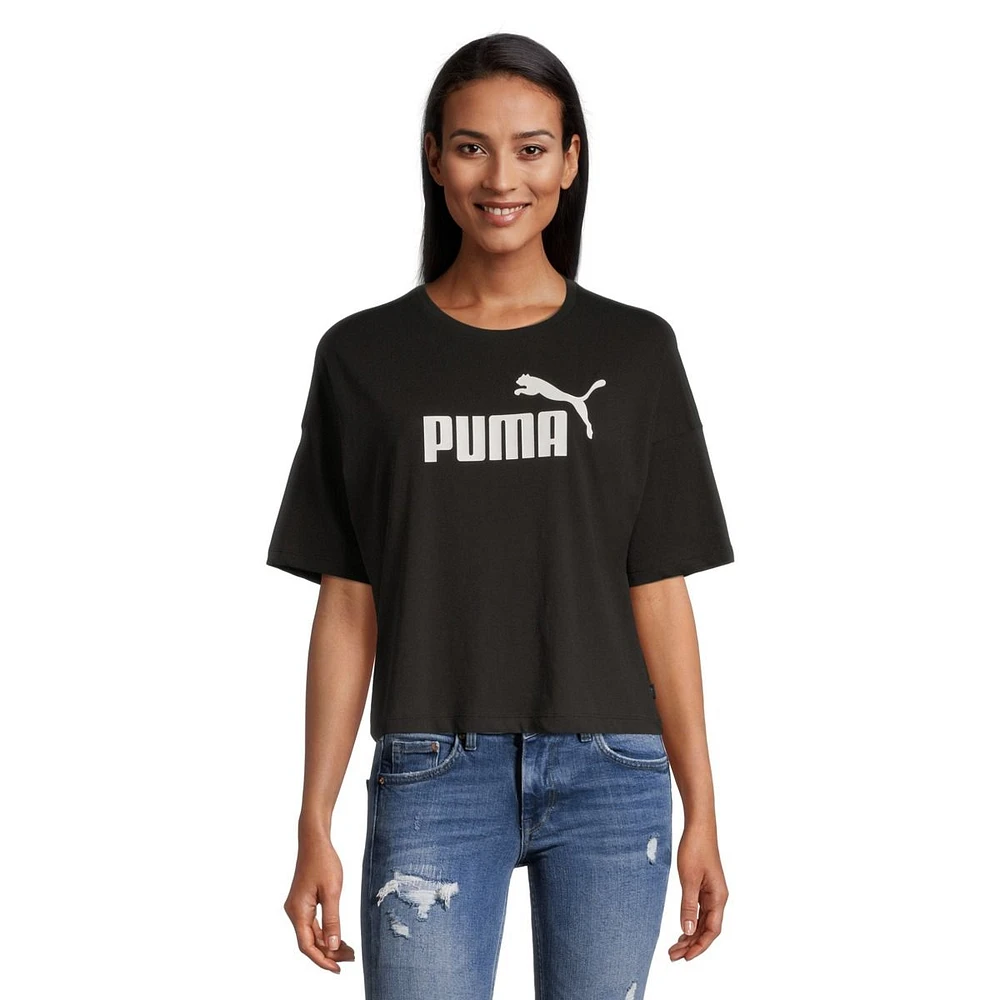 PUMA Women's Essentials Cotton Crop T Shirt