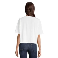 PUMA Women's Essentials Cotton Crop T Shirt, Relaxed Fit