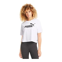 PUMA Women's Essentials Cotton Crop T Shirt, Relaxed Fit