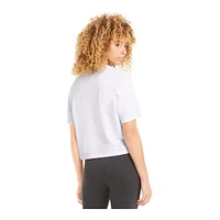 PUMA Women's Essentials Cotton Crop T Shirt, Relaxed Fit