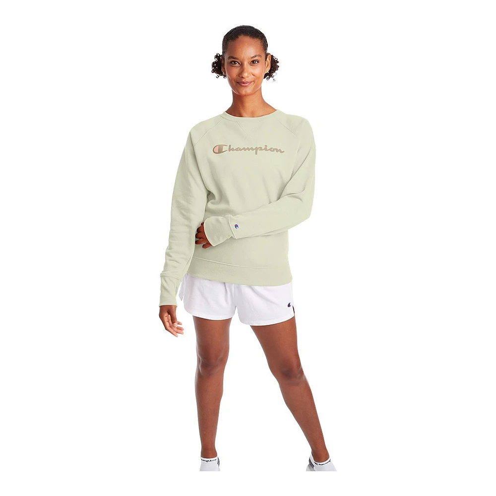 Champion Women's Powerblend Crewneck Sweatshirt, Relaxed Fit