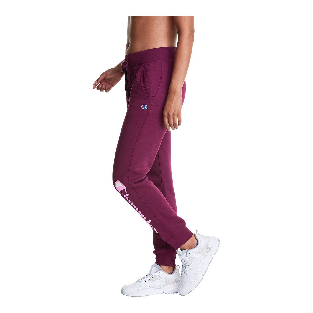 Champion Women's Powerblend Jogger Pants, Training, Casual, Mid Rise, Tapered