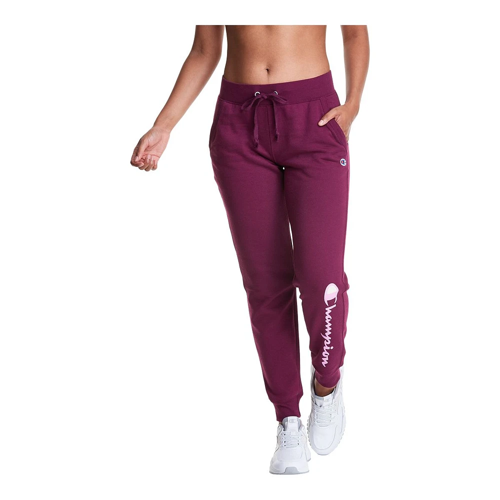 Champion Women's Powerblend Jogger Pants, Training, Casual, Mid Rise, Tapered