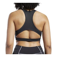 Reebok Women's WOR Sports Bra, Medium Impact, High Neckline