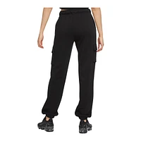 Nike Women's Plus Essential Fleece Cargo Pants, Casual, Loose Fit