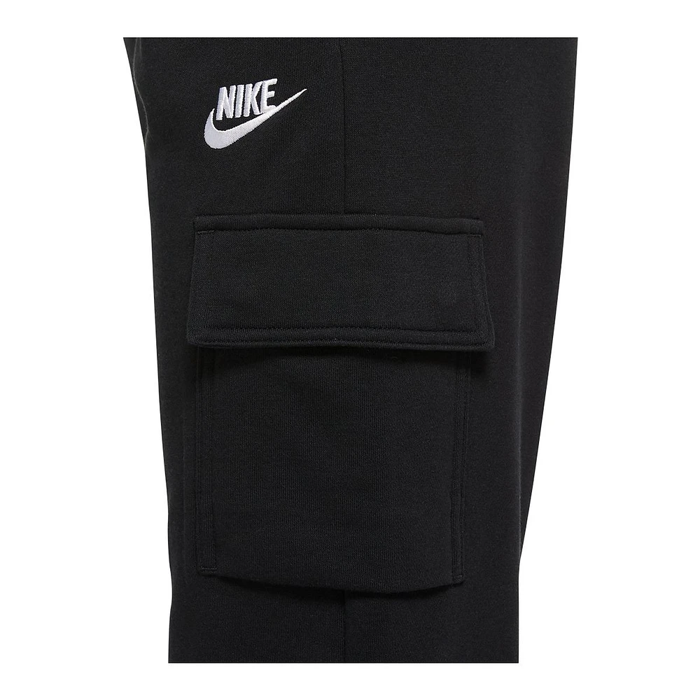 Nike Women's Plus Essential Fleece Cargo Pants, Casual, Loose Fit