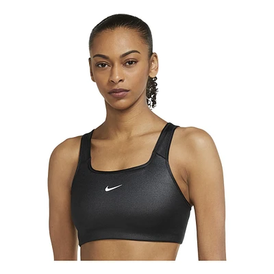 Nike Women's Swoosh Shine Sports Bra, Low Impact, Padded