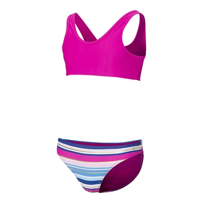 Ripzone Kids' Sultana Florida Stripe Bikini Top