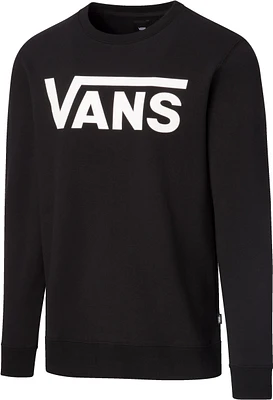 Vans Men's Classic Crew II Long Sleeve Fleece - Black/White