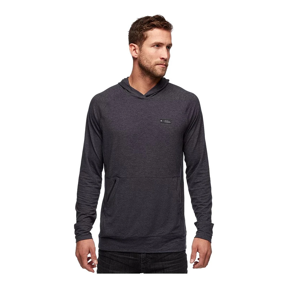 Black Diamond Men's Stone Pullover Hoodie, Kangaroo Pocket