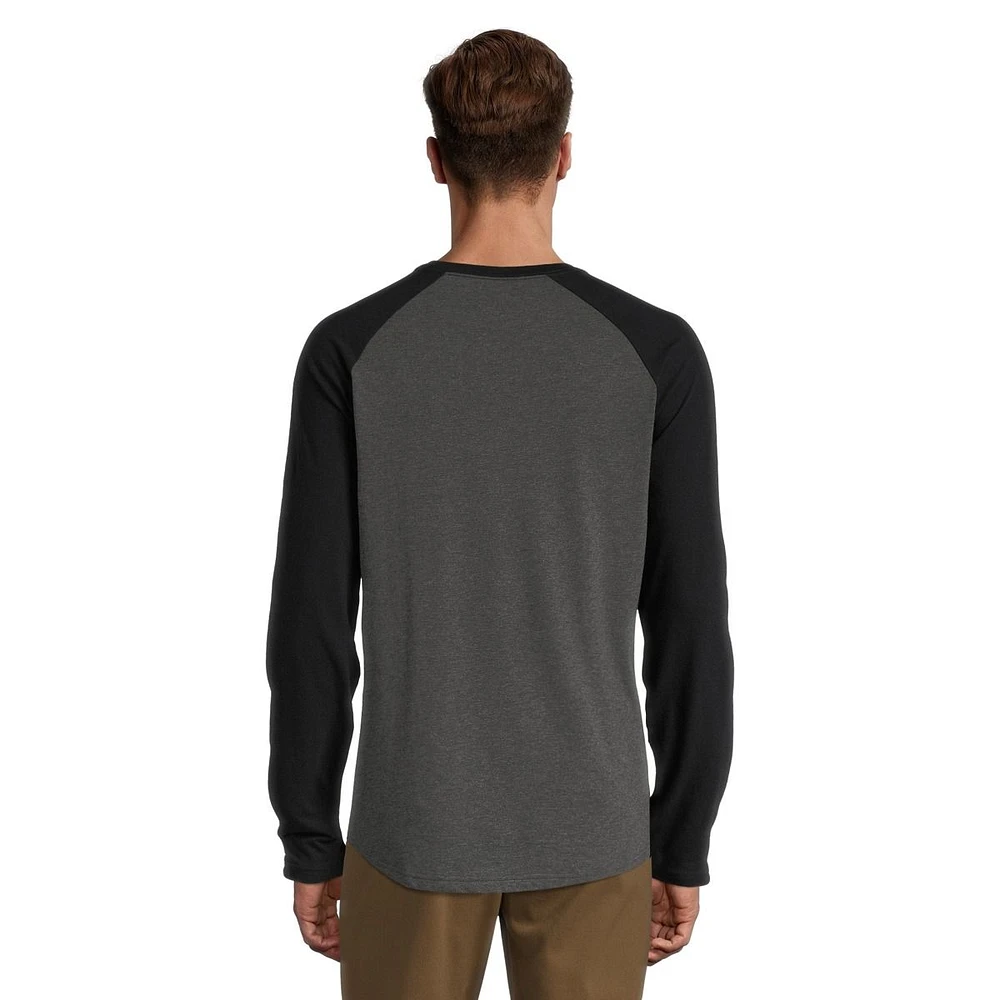 Woods Men's Dalton Long Sleeve Baseball Shirt