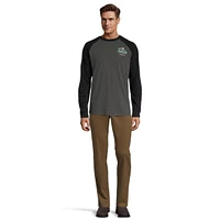 Woods Men's Dalton Long Sleeve Baseball Shirt