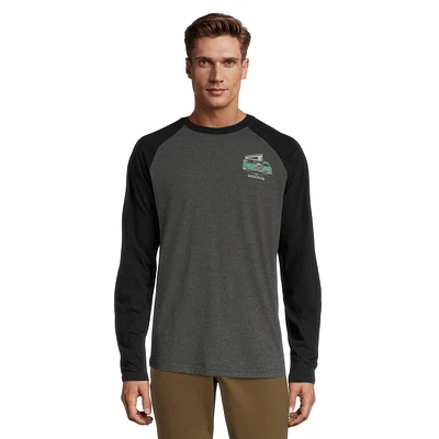 Woods Men's Dalton Long Sleeve Baseball Shirt