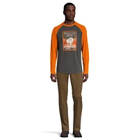 Woods Men's Dalton Long Sleeve Baseball Shirt