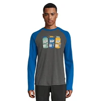 Woods Men's Dalton Long Sleeve Baseball Shirt