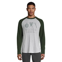 Woods Men's Dalton Long Sleeve Baseball Shirt