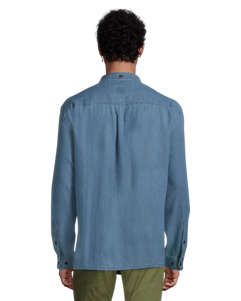 Ripzone Men's Bergen Long Sleeve Denim Shirt