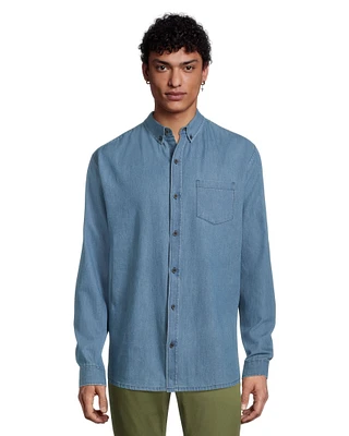 Ripzone Men's Bergen Long Sleeve Denim Shirt