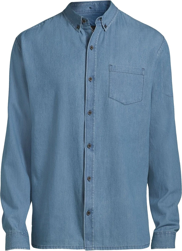 Ripzone Men's Bergen Long Sleeve Denim Shirt