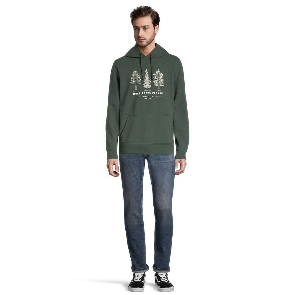 Woods Men's Lawson Pullover Hoodie, Mid-Weight French Terry, Kangaroo Pocket