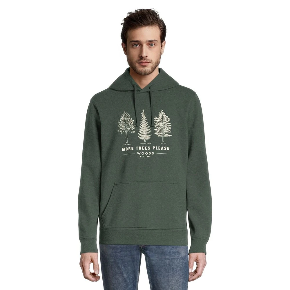 Woods Men's Lawson Pullover Hoodie, Mid-Weight French Terry, Kangaroo Pocket