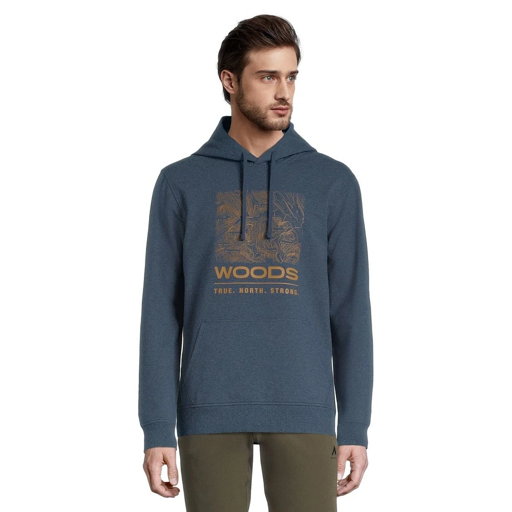 Woods Men's Lawson Pullover Hoodie, Mid-Weight French Terry, Kangaroo Pocket