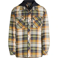 Ripzone Men's Lance Hooded Flannel Shirt