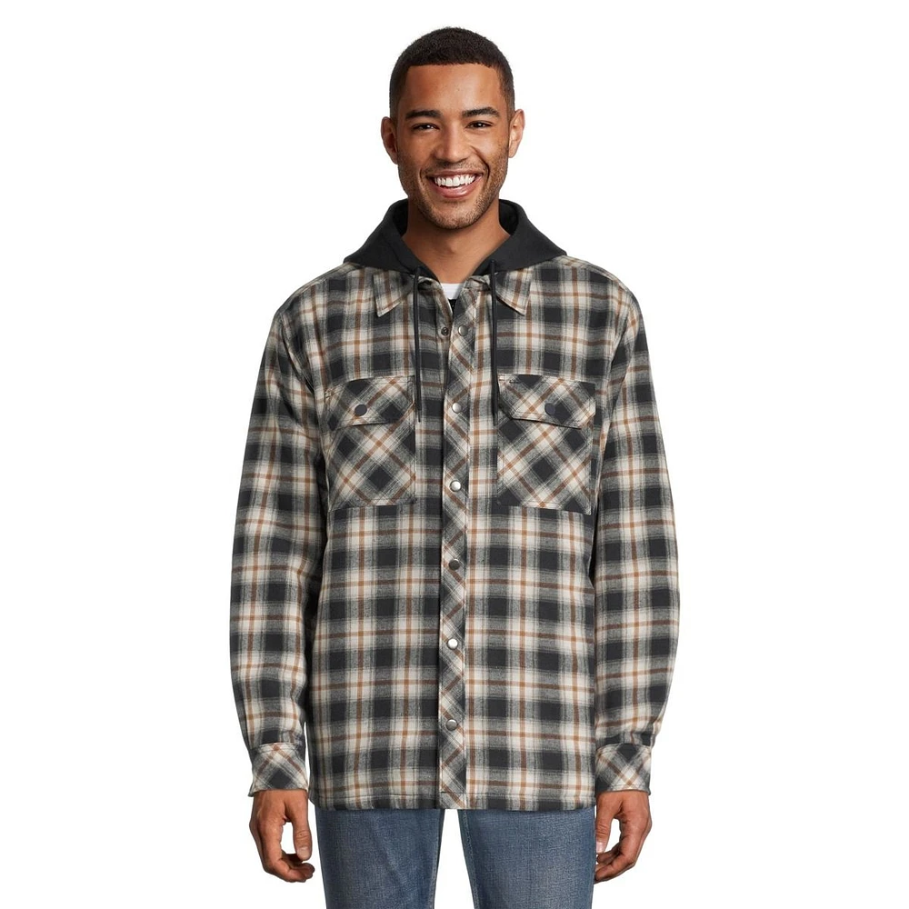 Ripzone Men's Lance Hooded Flannel Shirt