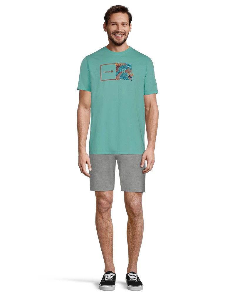 Hurley Men's Everyday Washed Double Up Tropics T Shirt