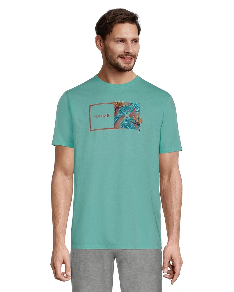 Hurley Men's Everyday Washed Double Up Tropics T Shirt