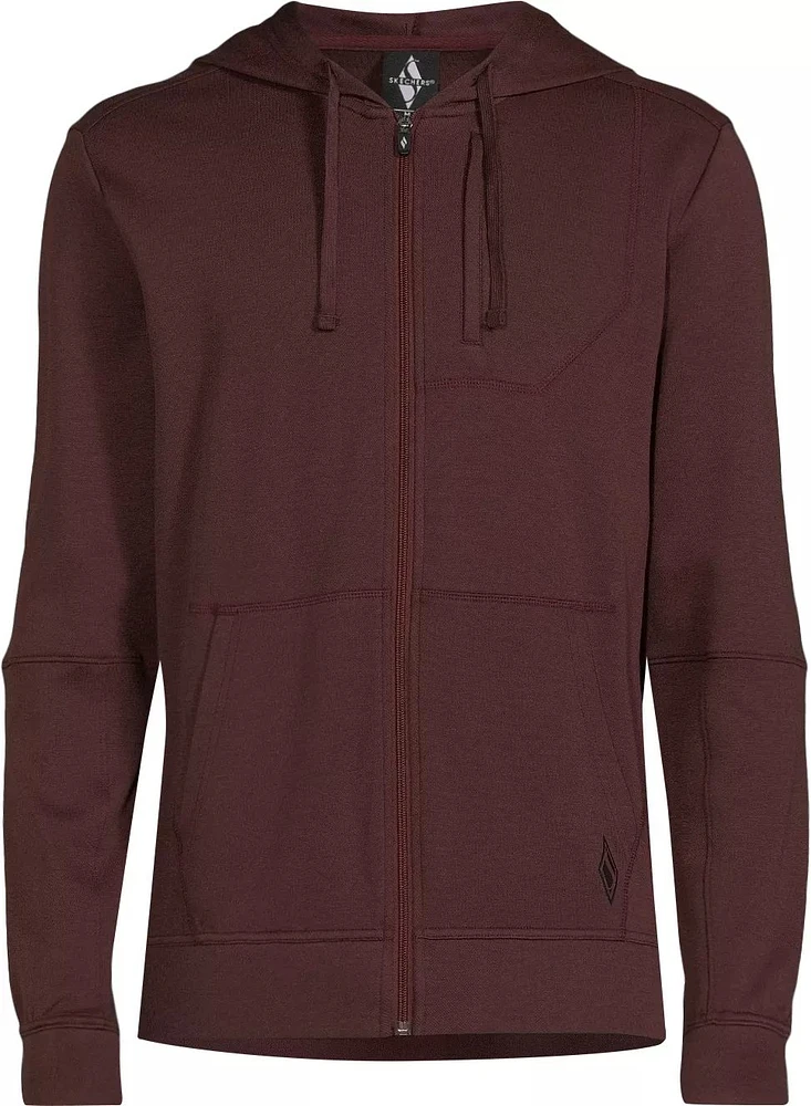 Skechers Men's GOknit Pique Full Zip Hoodie