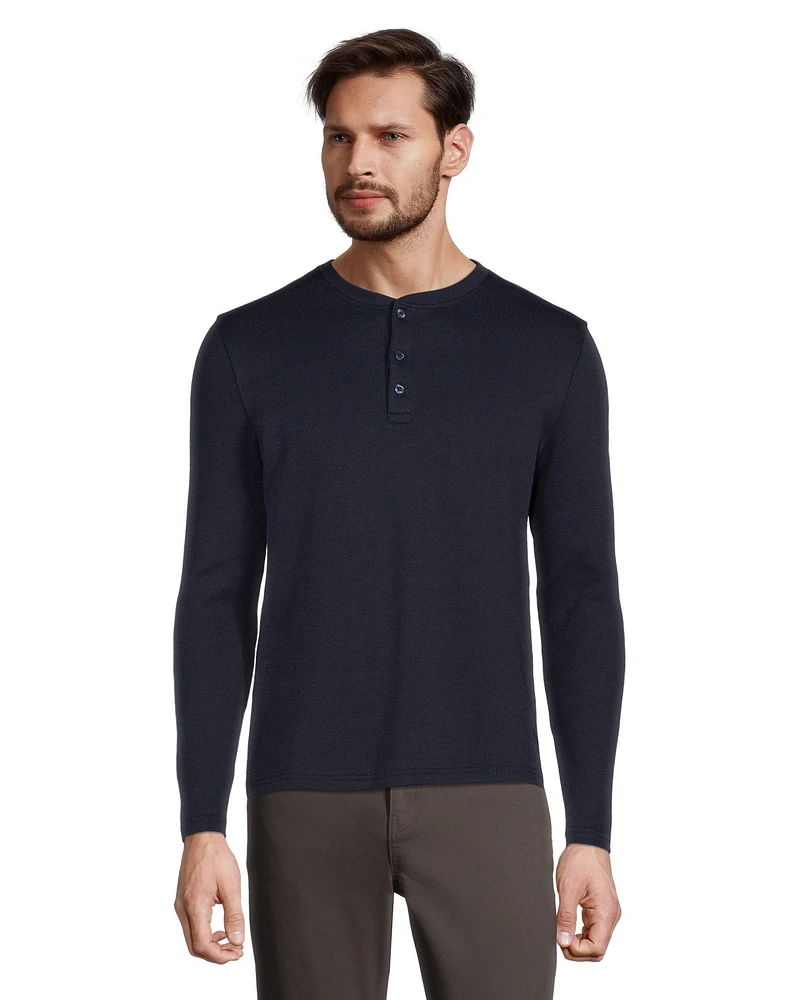 Skechers Men's Goknit Pique Long Sleeve Henley