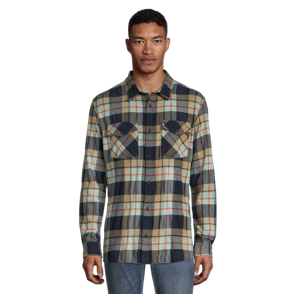 Quiksilver Men's Draymen Stretch Flannel Long Sleeve Shirt