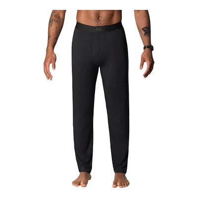 SAXX Men's Sleepwalker Elastic Stretch Waist Odor Resistant Moisture Wicking Lounge Pants - Black