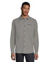 O'Neill Men's Redmond Solid Stretch Flannel Long Sleeve Shirt