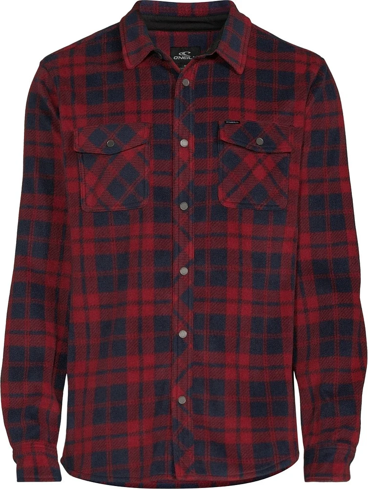 O'Neill Men's Glacier Plaid Long Sleeve Shirt