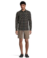 Hurley Men's Bend Burnout Long Sleeve Flannel