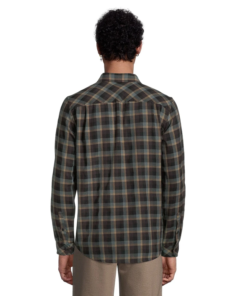 Hurley Men's Bend Burnout Long Sleeve Flannel