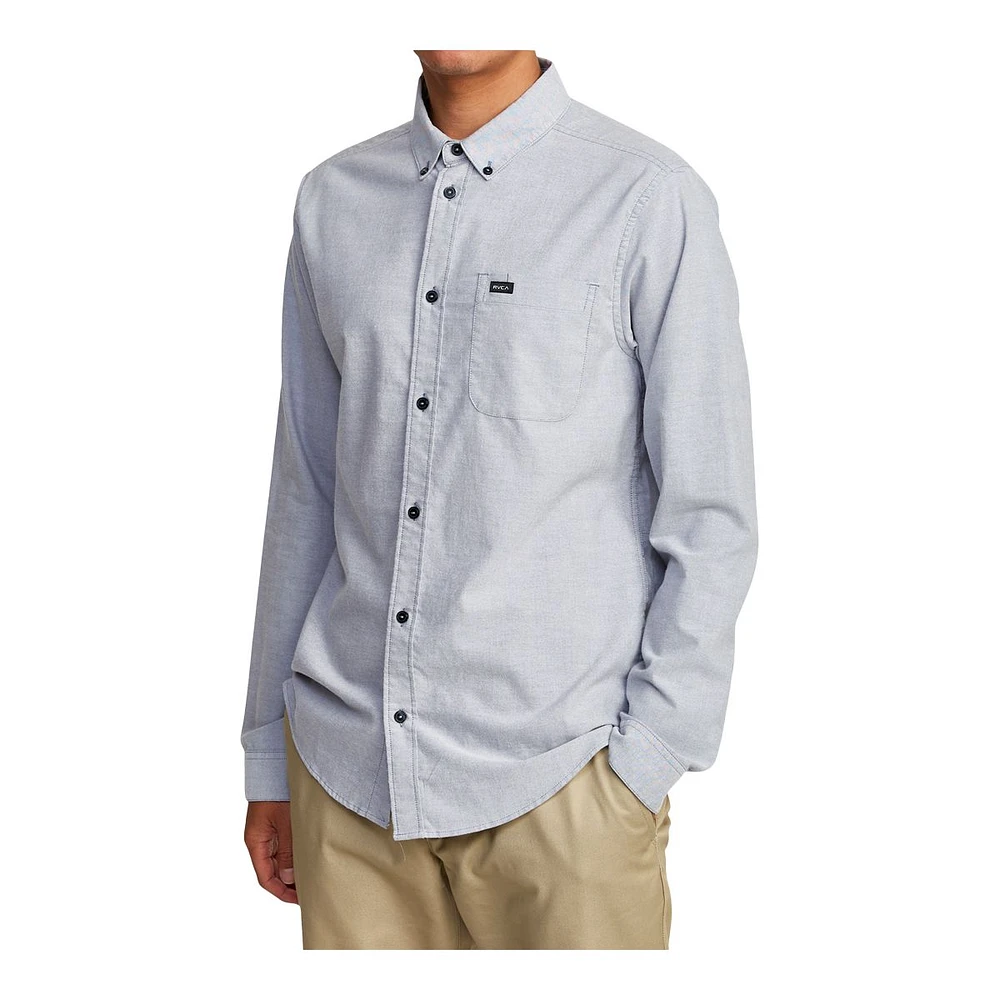 RVCA Men's That'll Do Stretch Long Sleeve Shirt