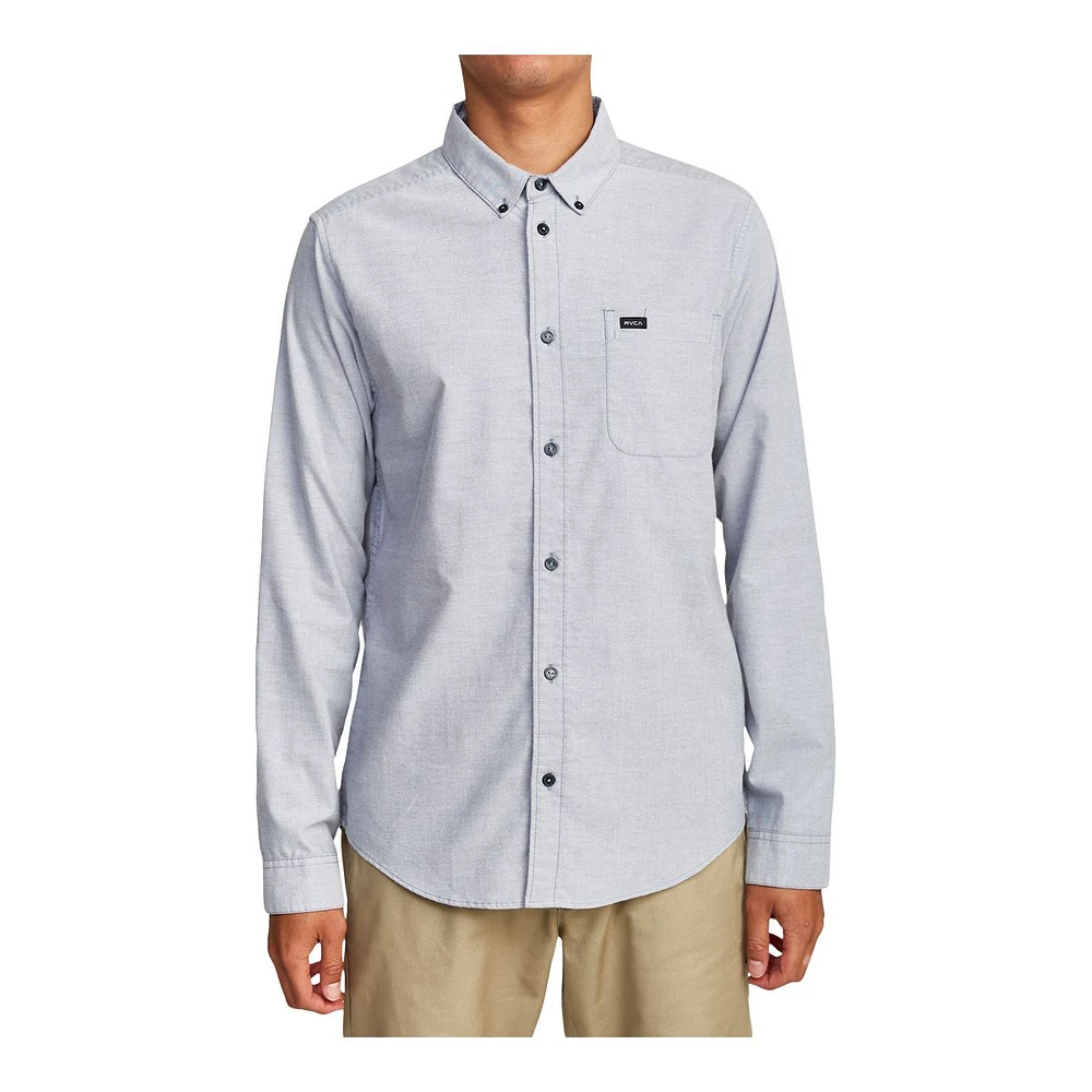 RVCA Men's That'll Do Stretch Long Sleeve Shirt