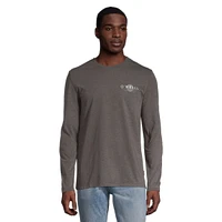 O'Neill Men's Sunset Long T Shirt, Sleeve, Crew Neck, Cotton, Graphic