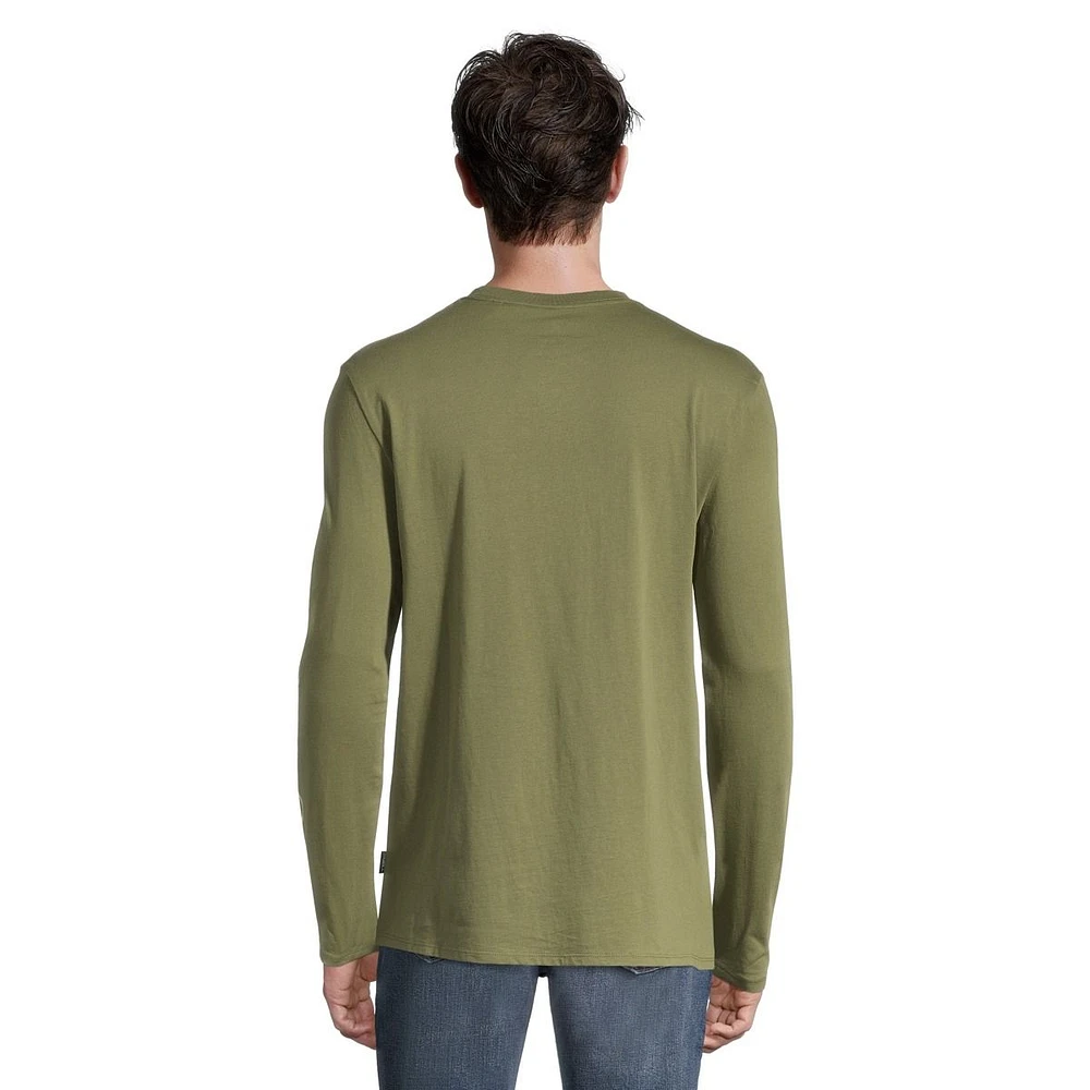 O'Neill Men's Sunset Long T Shirt, Sleeve, Crew Neck, Cotton, Graphic