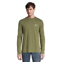 O'Neill Men's Sunset Long T Shirt, Sleeve, Crew Neck, Cotton, Graphic