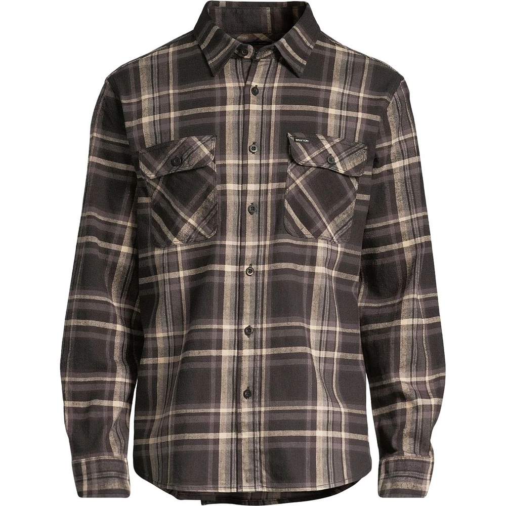 Brixton Men's Bowery Flannel Long Sleeve Shirt