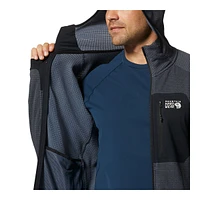 Mountain Hardwear Men's Polartec Power Grid Full Zip Hoodie