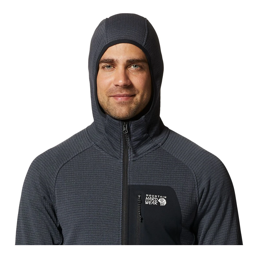 Mountain Hardwear Men's Polartec Power Grid Full Zip Hoodie