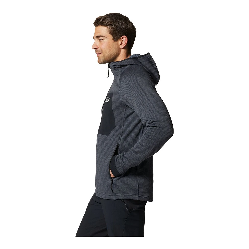 Mountain Hardwear Men's Polartec Power Grid Full Zip Hoodie