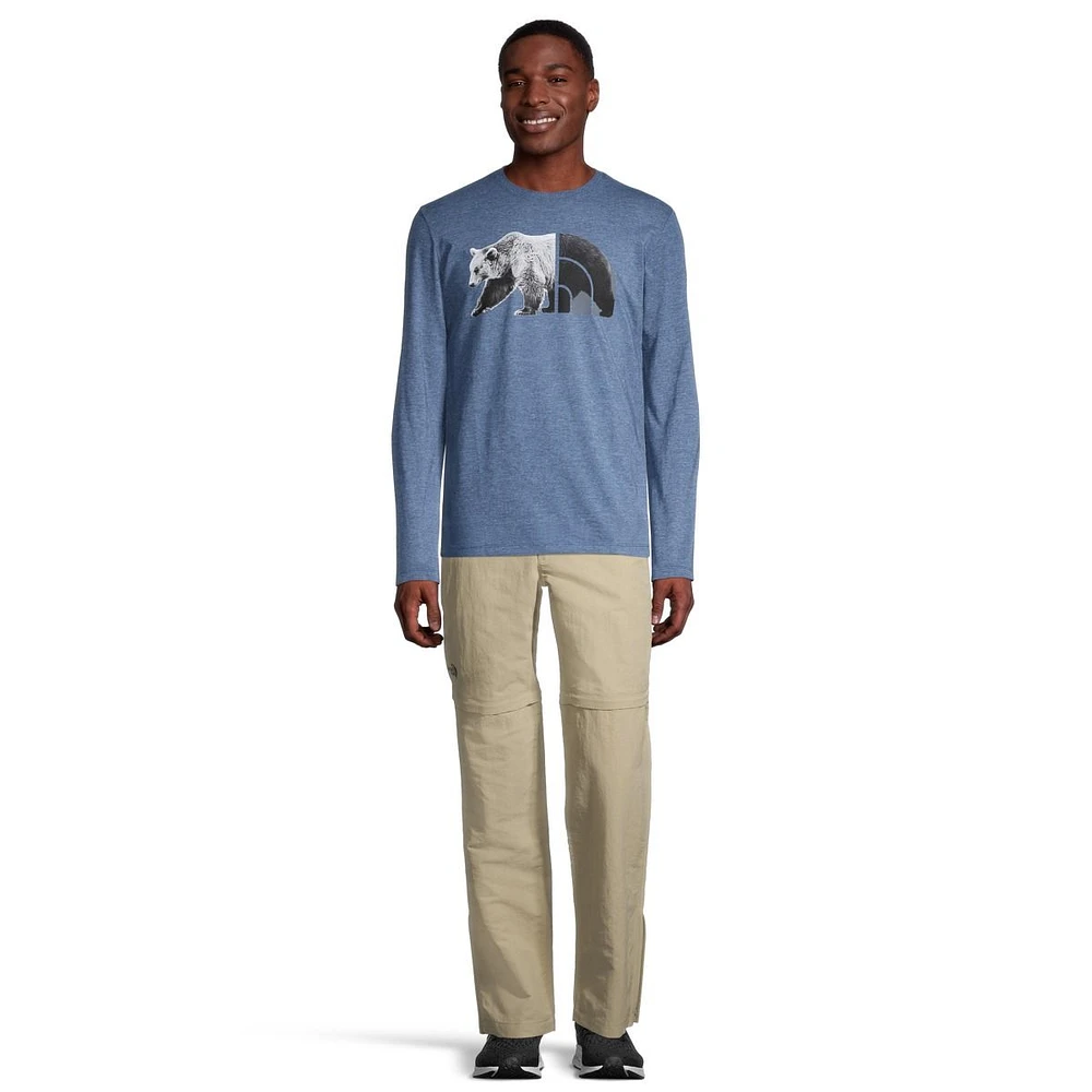 The North Face Men's Tri-Blend Bear Long Sleeve Shirt