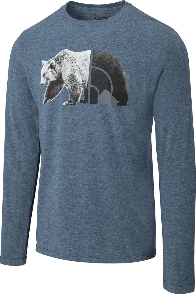 The North Face Men's Tri-Blend Bear Long Sleeve Shirt