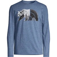 The North Face Men's Tri-Blend Bear Long Sleeve Shirt